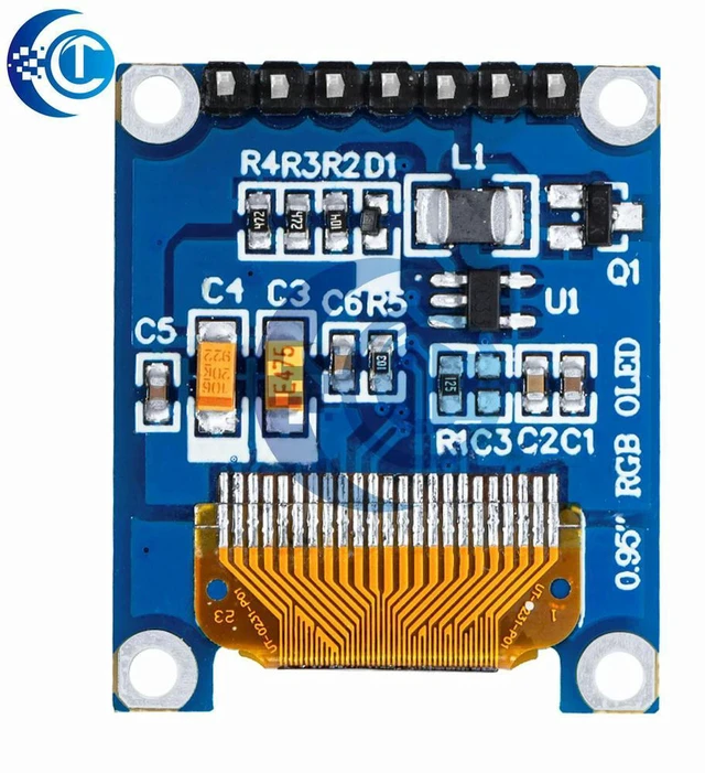 Alt view image 2 of 3 - AJMRTC 1PCS 0.95 Inch Full Color OLED Display Module, 96×64 Resolution SSD1331 Driver, SPI & Parallel 7PIN Interface with Protective Case, Compatible with STM32 Arduino ESP32 DIY Projects