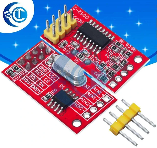 Main image of AJMRTC AD7705 Dual 16-bit ADC Data Acquisition Module, Programmable Input Gain SPI Interface High Precision Analog to Digital Converter Board for Industrial Measurement STM32 DIY Projects