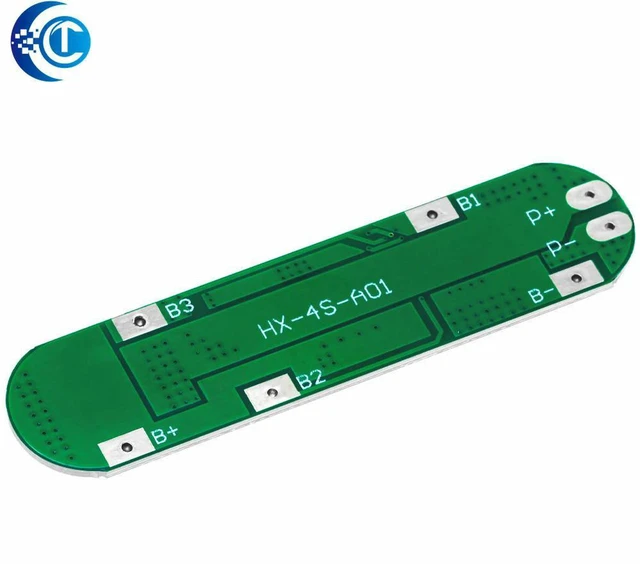 Alt view image 2 of 3 - AJMRTC 4S Li-ion BMS Protection Board 14.8V 12A, 16.8V Charge Cutoff 72×17×3.0mm Battery Management Module for 18650 Lithium Battery Pack DIY Power Supply Projects