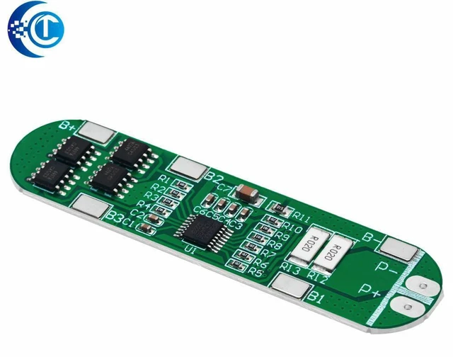 Alt view image 3 of 3 - AJMRTC 4S Li-ion BMS Protection Board 14.8V 12A, 16.8V Charge Cutoff 72×17×3.0mm Battery Management Module for 18650 Lithium Battery Pack DIY Power Supply Projects