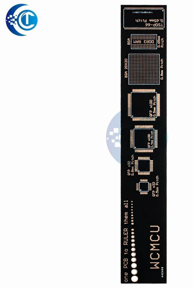 Alt view image 3 of 3 - AJMRTC PCB Design & Measurement Ruler v2.6, High Precision Engineering Reference Tool with Electronic Component Scales for PCB Layout Design, Electronic Engineers DIY Circuit Projects