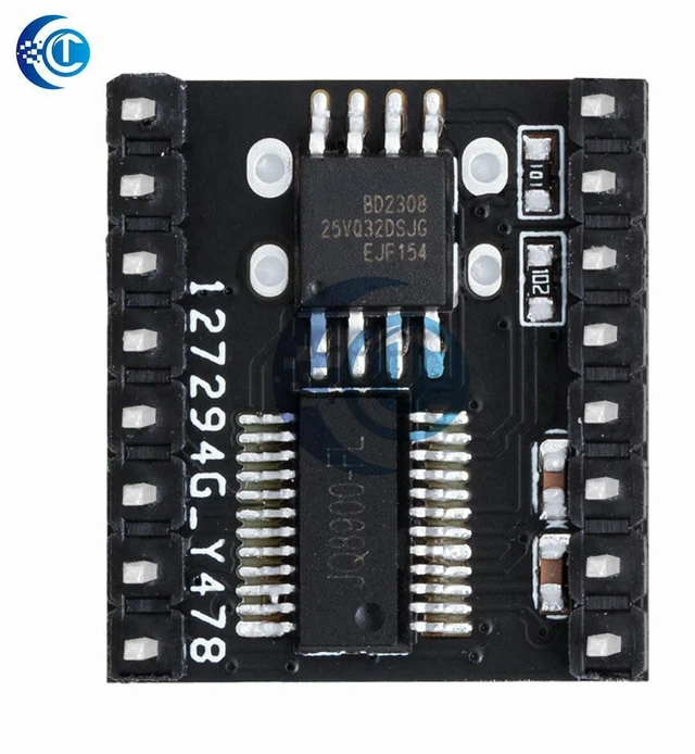 Alt view image 2 of 3 - AJMRTC JQ8900-16P MP3 Voice Broadcast Module, Custom Audio Playback Intelligent Voice Prompt USB & UART Serial Port Control for Arduino Microcontroller Electronic DIY Projects