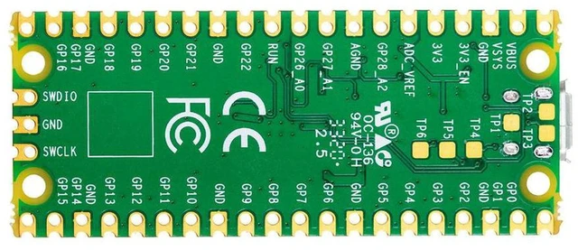 Alt view image 2 of 2 - AJMRTC Raspberry Pi Pico Microcontroller Board, Low-Cost High-Performance RP2040 Chip with Flexible Digital Interfaces for Embedded Programming IoT & Electronic DIY Projects