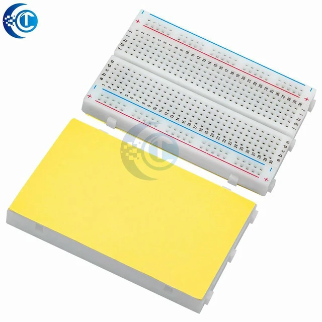 Alt view image 3 of 3 - AJMRTC Mini Breadboard 8.5×5.5cm, 400 Tie Points Solderless Prototype Circuit Test Board, Reusable Plug-in Bread Board for Electronic Circuit Testing & DIY STEM Projects