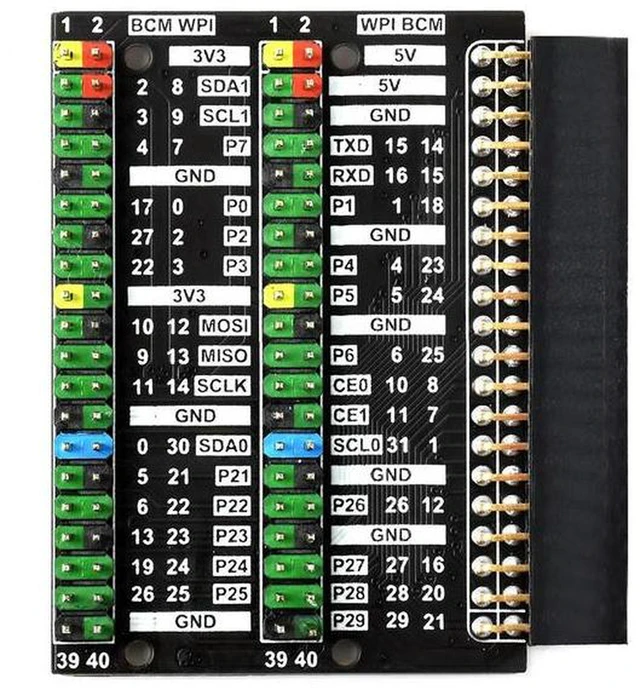 Alt view image 3 of 3 - AJMRTC PI400-GPIO-ADAPTER-B GPIO Header Expansion Board for Raspberry Pi 400, Dual 2x40PIN GPIO Header Breakout Adapter, Extend Pi400 Pins for Electronic DIY Projects