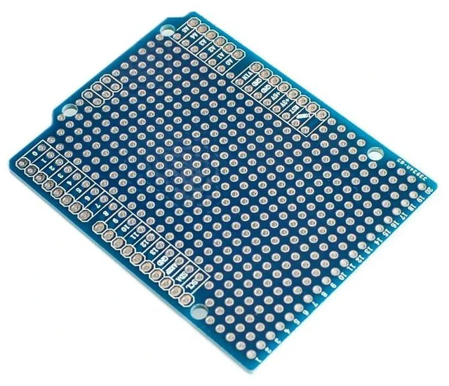 Alt view image 2 of 3 - AJMRTC 10PCS/LOT Prototype PCB Expansion Board for Arduino UNO R3 ATMEGA328P Shield, FR-4 Fiber Breadboard PCB with 2mm & 2.54mm Pitch for Electronic Circuit Prototyping DIY Projects