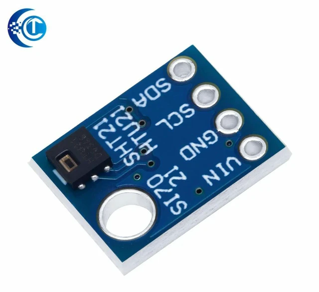 Alt view image 3 of 3 - AJMRTC GY21 Si7021 I2C IIC Low Power CMOS Temperature Humidity Sensor Module, High Precision Digital Temp Humidity Detector for Arduino STM32 Microcontroller DIY Projects