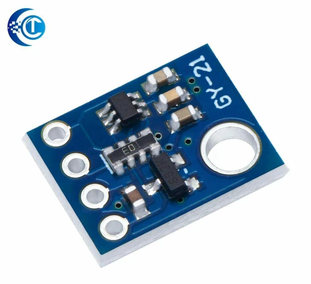 Alt view image 2 of 3 - AJMRTC GY21 Si7021 I2C IIC Low Power CMOS Temperature Humidity Sensor Module, High Precision Digital Temp Humidity Detector for Arduino STM32 Microcontroller DIY Projects