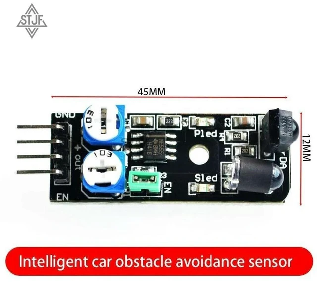 Alt view image 2 of 3 - AJMRTC STJF KY-032 4Pin IR Infrared Obstacle Avoidance Sensor Module, Digital Distance Detector for DIY Smart Car Robot, Obstacle Detection Module Compatible with Arduino Raspberry Pi Electronics