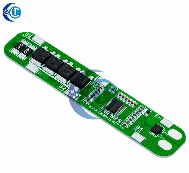 Alt view image 2 of 3 - AJMRTC 5S 15A BMS Board, High Reliability 18.5V Lithium Battery Protection PCB Module, 21V Max Charge Voltage, Overcharge Over-Discharge Over-Current Short Circuit Protection for 5S 18650 Li-ion