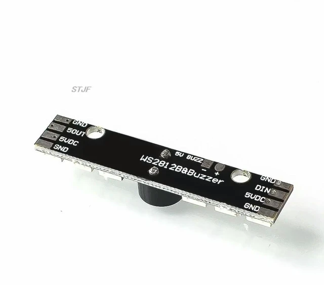 Alt view image 2 of 2 - AJMRTC WS2812B LED & 5V Active Buzzer Module, 6 RGB Chips LED Indicator Board for NAZE32 Skyline32 Flight Controller, Multi-color Light Alarm Module for FPV Drone Flight Control Projects