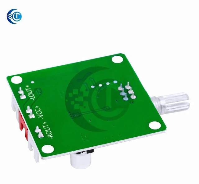 Alt view image 2 of 3 - AJMRTC XH-A414 Bluetooth 5.0 Digital Stereo Amplifier Board, DC12-24V 50W+50W Dual Channel Class D Audio Amp Module, TPA3118D2 Chip with 50K Dual Potentiometer for DIY Home Speakers Audio System