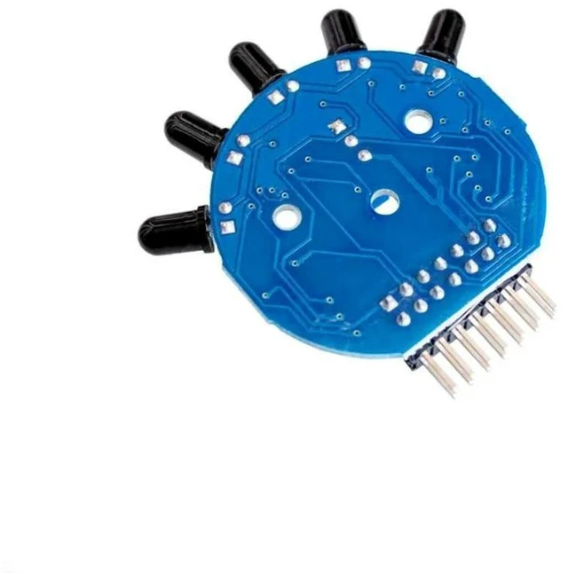 Alt view image 2 of 3 - AJMRTC 5 Channel Flame Sensor Module, Five Channel Fire Detection Sensor with Analog & Digital Dual Output, Flame Detector Board for Fire Alarm, Fire Extinguishing Robot and DIY Electronic Projects