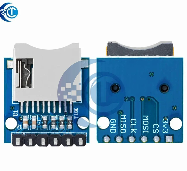 Alt view image 3 of 3 - AJMRTC Micro SD TF Card Module, 1PC Mini Pinned Memory Expansion Shield, SD Card Reader Board Compatible with ARM AVR Microcontroller for Embedded Storage DIY Electronic Projects