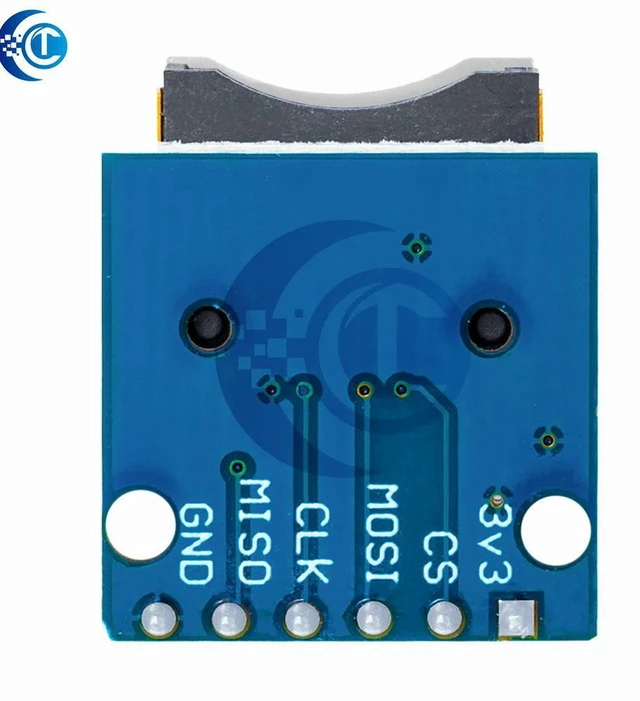 Alt view image 2 of 3 - AJMRTC Micro SD TF Card Module, 1PC Mini Pinned Memory Expansion Shield, SD Card Reader Board Compatible with ARM AVR Microcontroller for Embedded Storage DIY Electronic Projects