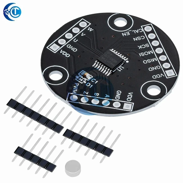 Alt view image 3 of 3 - AJMRTC MT6826S Magnetic Encoder Sensor Module, High Precision High Speed Magnetic Induction Angle Measurement Board for Motor Position Detection, Servo Control and Embedded DIY Electronic Projects