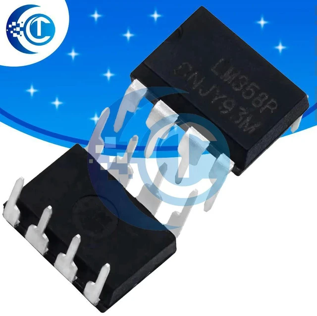 Alt view image 3 of 3 - AJMRTC 20PCS LM358N LM358P Dual Operational Amplifier IC, DIP-8 Package Op Amp Integrated Circuits, Low Power Dual Opamp Chips for Circuit Experiments and Electronic DIY Projects
