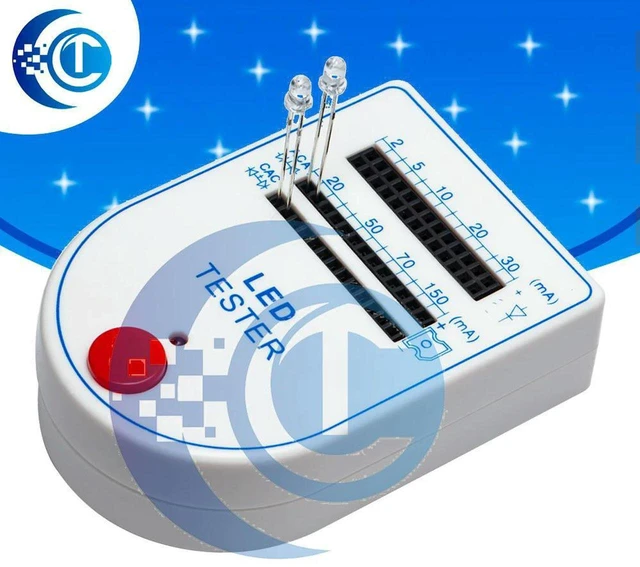 Main image of AJMRTC Adjustable Current LED Tester, 2mA to 150mA Compact Handheld LED Test Tool, Portable Driver Checker for LED Beads, Light Bulbs, LED Strip Repair and Electronic DIY Projects