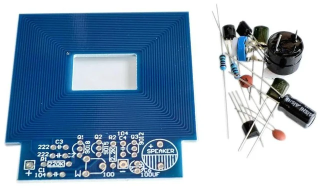 Alt view image 2 of 2 - AJMRTC Metal Detector Unassembled DIY Kit, 3V-5V Electronic Assembly Suite, Integrated Circuit Board Module, Soldering Practice Project for Electronic Hobbyists and Student Circuit Learning