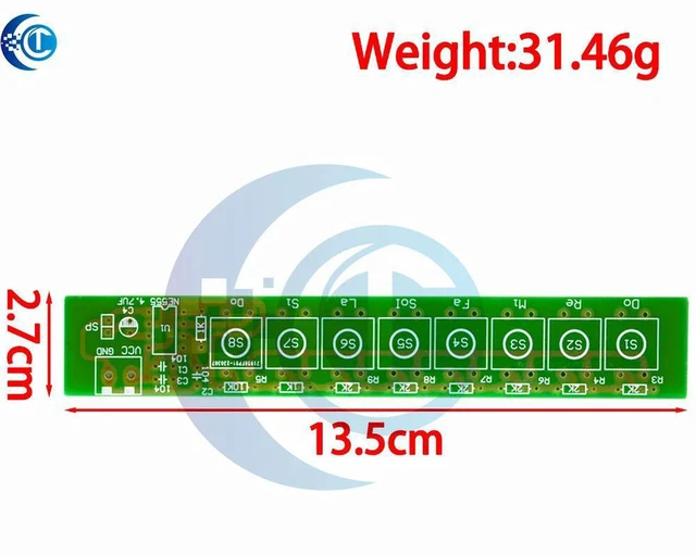 Alt view image 2 of 3 - AJMRTC Student Electronics Experiment DIY Kit, All-in-One Electronic Components Pack with NE555 Chip and Piano Organ Module, Soldering Assembly Kit for STEM Learning and Circuit Teaching