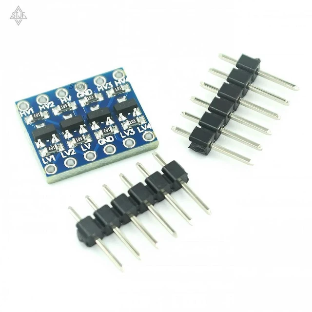 Alt view image 2 of 3 - AJMRTC I2C Level Conversion Module, 5V to 3.3V Bidirectional Logic Shifter, 2 Channel Level Translator, Compatible with 5V & 3.3V Sensor Modules for Arduino and Embedded DIY Projects