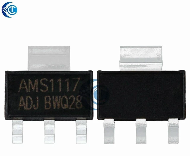 Main image of AJMRTC 70PCS AMS1117 Voltage Regulator Assortment Kit, 7 Types 10PCS Each, ADJ /1.2V /1.5V /1.8V /2.5V /3.3V /5.0V Linear Voltage Regulators for Electronic Repair & DIY Circuit Projects