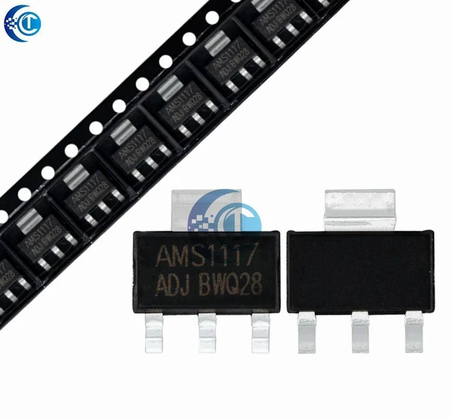 Alt view image 2 of 3 - AJMRTC 70PCS AMS1117 Voltage Regulator Assortment Kit, 7 Types 10PCS Each, ADJ /1.2V /1.5V /1.8V /2.5V /3.3V /5.0V Linear Voltage Regulators for Electronic Repair & DIY Circuit Projects