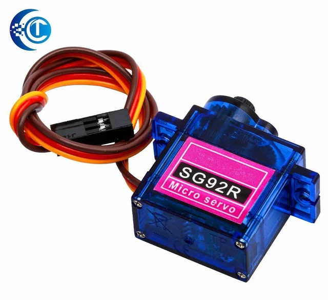 Alt view image 2 of 3 - AJMRTC SG92R 9g High Torque Servo Motor, 2.5KG Nylon Carbon Fiber Gear, SG90 Upgrade Replacement Servo for RC Airplane, Helicopter, Robot Arm & RC Model DIY Projects