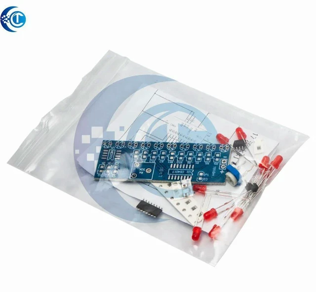 Main image of AJMRTC NE555 CD4017 LED Flasher DIY Kit, Running Water Light Effect Module, 1PC Unassembled Soldering Training Set for Electronic Learning & Circuit Experiment Projects