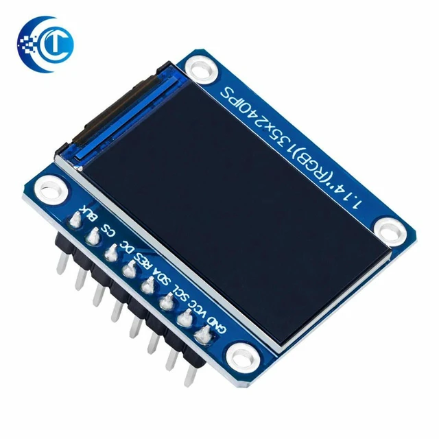 Alt view image 3 of 3 - AJMRTC 1Pcs IPS 1.14 Inch TFT Display Module, 3.3V 8PIN SPI HD Full Color Screen, ST7789 Driver IC, 135×240 Resolution for Arduino ESP32 STM32 Embedded DIY Electronic Projects