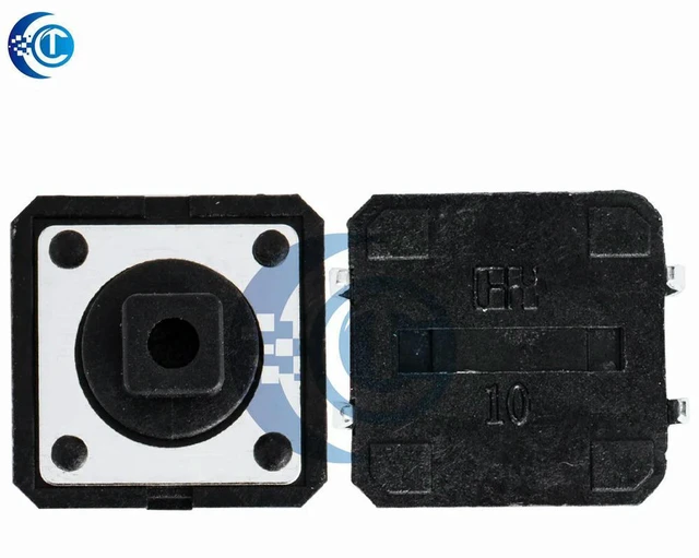 Alt view image 2 of 3 - AJMRTC 25PCS 12×12×7.3mm Tactile Push Button Switches Kit, CLT Momentary Tact Switches with 5-Color Key Caps, 4 Pin Tact Buttons for DIY Keypad Panel, Arduino Raspberry Pi Electronic Circuit Projects