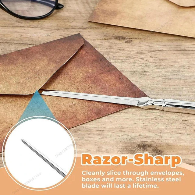 Alt view image 3 of 3 - AJMRTC Water Drop Letter Opener, Convenient Envelope Slitter Knife, Portable Paper Cutter for Envelopes, Rice Paper, Craft Paper and Other Cutting Supplies, Safety Letter Opening Tool for Home Office