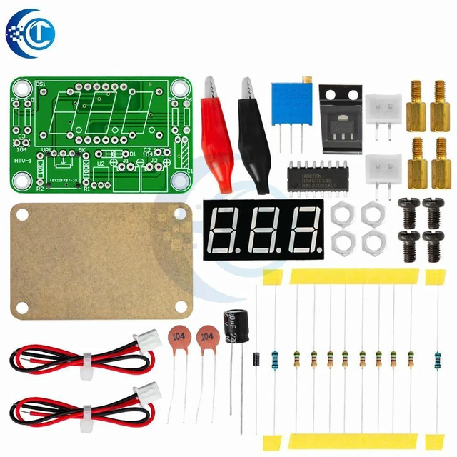 Alt view image 2 of 3 - AJMRTC 1 Set DC 3.5~25V VOT-8 DIY Voltmeter Kit, Electronic Production Suite, Digital Voltage Meter Module Soldering Practice Kit for Electronic Learning, DIY Circuit Assembly and Student Teaching