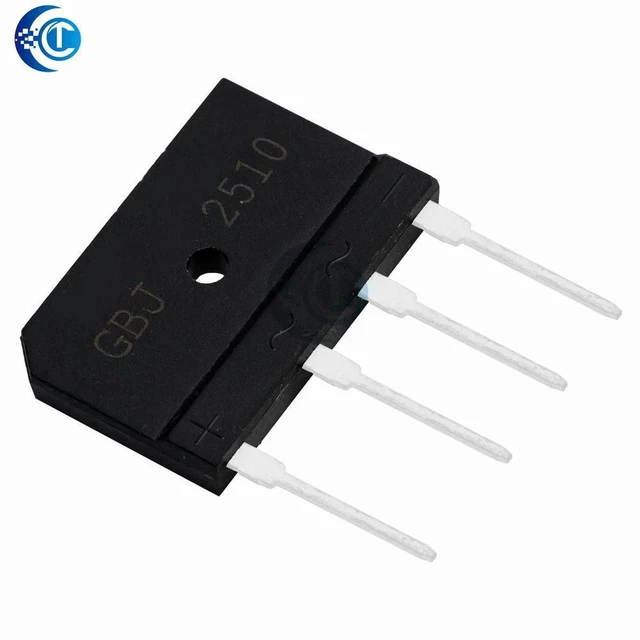 Alt view image 2 of 3 - AJMRTC 1PCS GBJ2510 Rectifier Bridge, 25A 1000V Diode Bridge Rectifier Module, ZIP Package Full Wave Bridge Rectifier for Power Supply, AC to DC Conversion, Industrial Circuit and Electronic Repair