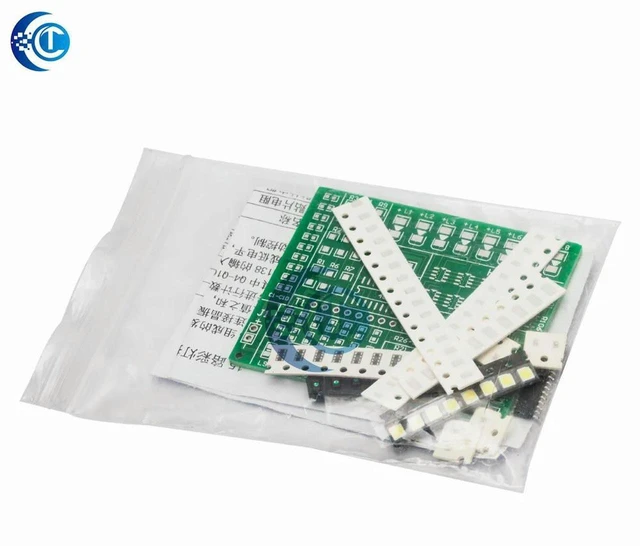 Alt view image 2 of 3 - AJMRTC 1801 SMD Soldering Practice Kit, 15-Color LED Light Controller DIY Electronic Assembly Set, SMD Component Soldering Training Kit for Student STEM Learning & Electronic Hobby Projects