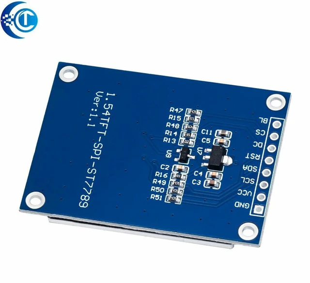 Alt view image 3 of 3 - AJMRTC 1.54" HD IPS TFT LCD Module CLT IT, 240×240 Full Color Display, SPI Interface ST7789 Driver Screen for Arduino, Raspberry Pi, Embedded System and Electronic DIY Projects