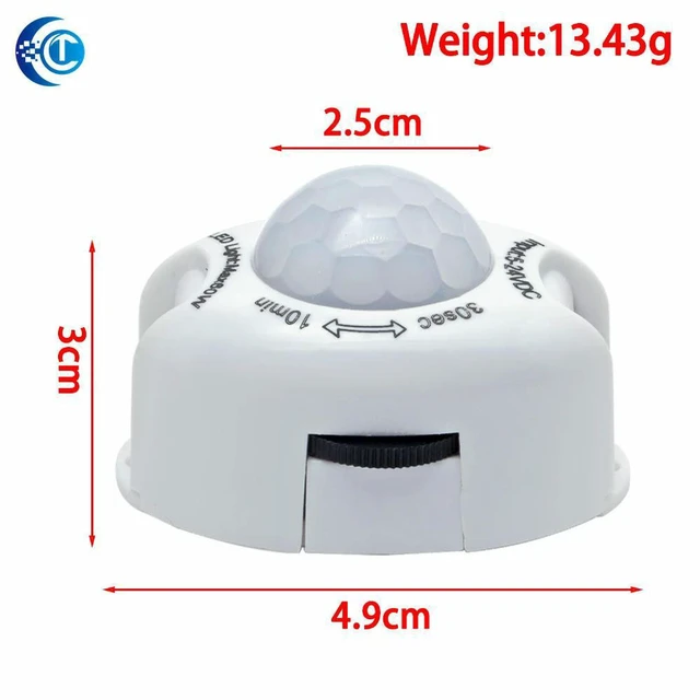Alt view image 2 of 3 - AJMRTC 1PCS Human Infrared Sensor Light Strip Controller, DC5V-24V 4A LED Strip Induction Switch, Motion Activated Lamp Strip Dimmer for Cabinet Light, Wardrobe Light and DIY Lighting Projects