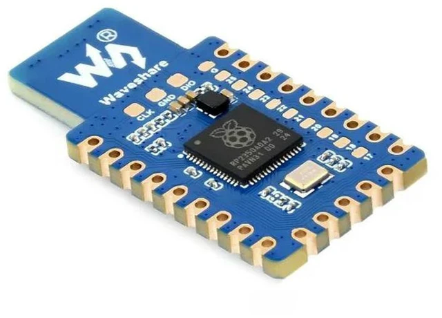 Alt view image 2 of 2 - AJMRTC RP2350-One MCU Development Board, Based on Raspberry Pi RP2350A Dual-Core Dual-Architecture Chip, 4MB Flash, Onboard PCB Type-A Plug for Programming Learning & Electronic DIY Projects