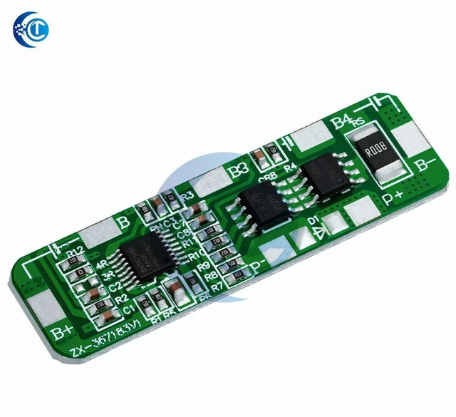 Alt view image 2 of 3 - AJMRTC 4S 20A BMS Battery Protection Module, 4.35V Overcharge & 2.5V Over-discharge Protection, 5A Discharge with Cell Balancing, Lithium Battery Management Board for 4S Series Li-ion Battery Pack