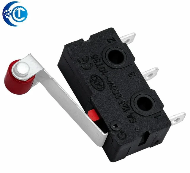 Alt view image 3 of 3 - AJMRTC 10PCS KW12-3 KW11-N Micro Limit Switch with Roller Lever, SPDT NO NC Contact, Mini Snap Action Switch for Mechanical Equipment, Door Sensor, DIY Automation Control Projects