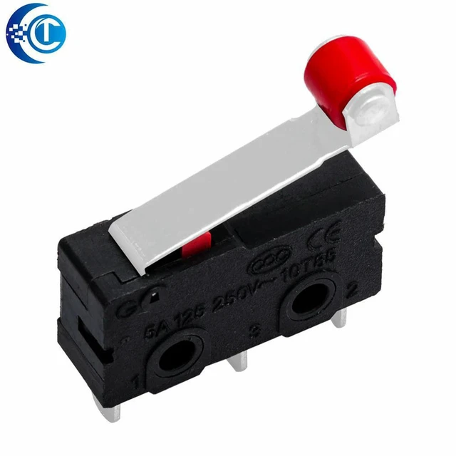 Alt view image 2 of 3 - AJMRTC 10PCS KW12-3 KW11-N Micro Limit Switch with Roller Lever, SPDT NO NC Contact, Mini Snap Action Switch for Mechanical Equipment, Door Sensor, DIY Automation Control Projects