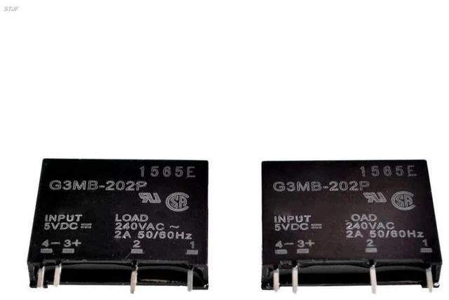 Alt view image 2 of 2 - AJMRTC 10PCS/LOT G3MB-202P Solid State Relay, DC to AC PCB SSR, Input 5VDC Output 240VAC 2A, Small Solid State Relay Module for Arduino, Industrial Control and DIY Electronic Projects