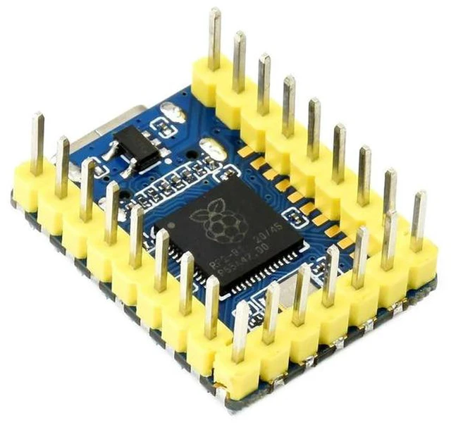 Alt view image 3 of 3 - AJMRTC RP2040-Zero Mini MCU Board, Pico-like Development Board Based on Raspberry Pi RP2040, Dual-Core Cortex M0+, USB-C, Castellated Module for SMD Soldering & Embedded DIY Projects