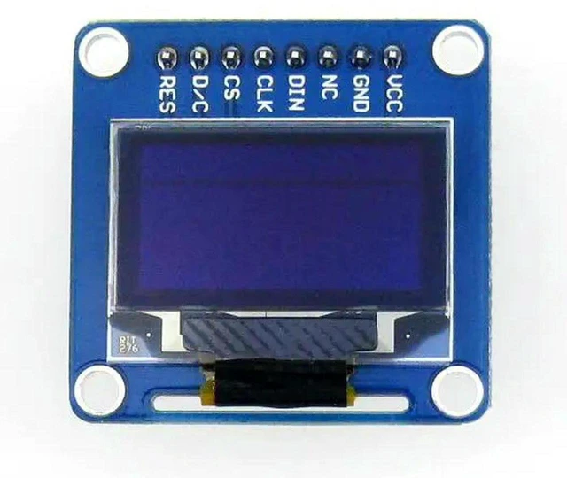 Main image of AJMRTC 0.96 Inch OLED Display Module (B), SPI I2C Dual Interface, Straight Vertical Pinheader, 128×64 Monochrome Screen for Raspberry Pi, Jetson Nano, Arduino and DIY Electronic Projects