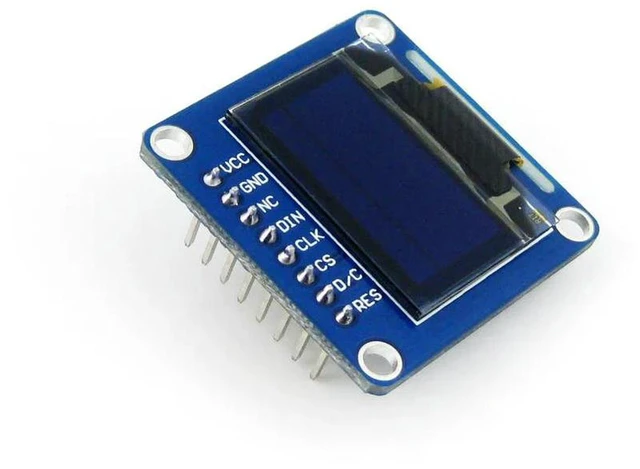 Alt view image 3 of 3 - AJMRTC 0.96 Inch OLED Display Module (B), SPI I2C Dual Interface, Straight Vertical Pinheader, 128×64 Monochrome Screen for Raspberry Pi, Jetson Nano, Arduino and DIY Electronic Projects