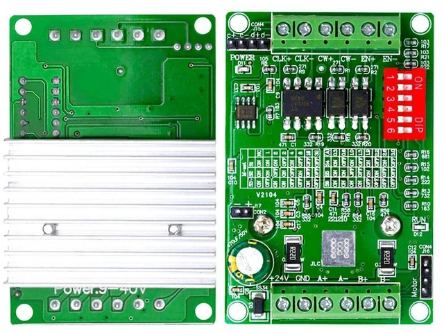 Main image of AJMRTC TB6560 / TB67S109 Stepper Motor Driver Module, 3A High Current, 32 Microstep Controller Board for 42mm and 57mm Stepper Motors, CNC Router, Engraving Machine and DIY Motion Control Projects