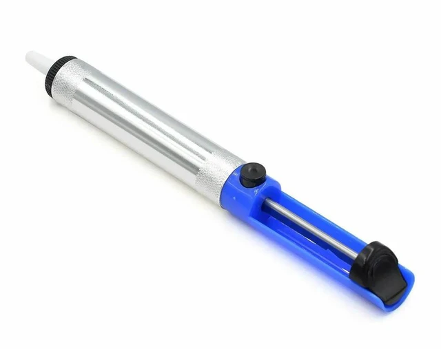Alt view image 3 of 3 - AJMRTC Aluminum Desoldering Pump, Solder Sucker Desoldering Gun Vacuum Soldering Removal Pen, Manual Desolder Tool for PCB Circuit Board Soldering Welding Repair Work