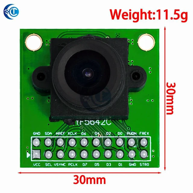 Alt view image 2 of 3 - AJMRTC CS5642C-V3 Camera Module, OV5642 5MP CMOS Image Sensor with JPEG Interface, HD Camera Board Compatible with Arduino STM32 for DIY Vision Projects