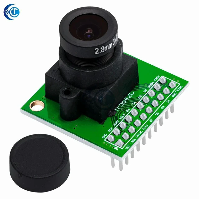 Alt view image 3 of 3 - AJMRTC CS5642C-V3 Camera Module, OV5642 5MP CMOS Image Sensor with JPEG Interface, HD Camera Board Compatible with Arduino STM32 for DIY Vision Projects