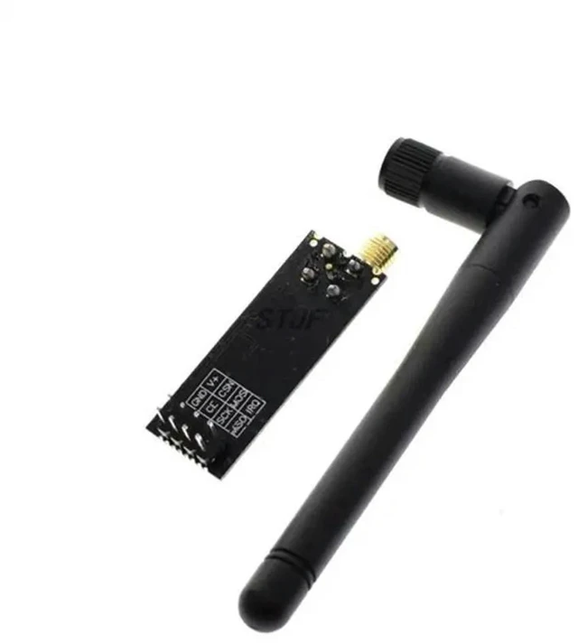 Alt view image 3 of 3 - AJMRTC NRF24L01+PA+LNA 2.4G Wireless Transceiver Module with SMA Antenna, Up to 1100M Long Range RF Communication Module for Arduino STM32 IoT & Wireless DIY Projects